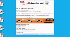 Desktop Screenshot of pdf-to-cbz.net